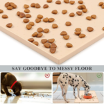 Large Pet Puppy Silicone Waterproof Feeding Food Mat Dog Non Slip Bowl Placemat
