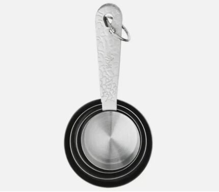 Pioneer Woman Country Kitchen 4pc Stainless Steel Measuring Cups Floral Handles