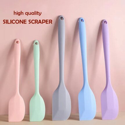 Silicone cream spatula Non-stick butter spatula Heat-resistant kitchen baking tools DIY cake baking tools - AliExpress